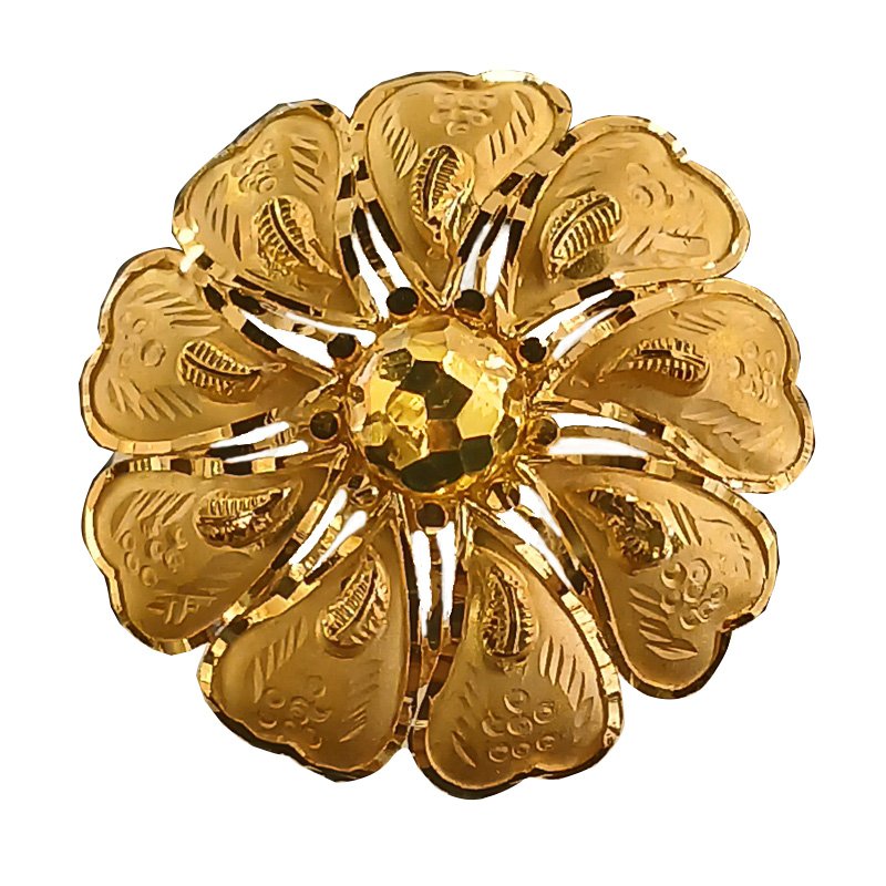 22 KT LADIES GOLD FINGER RING 7