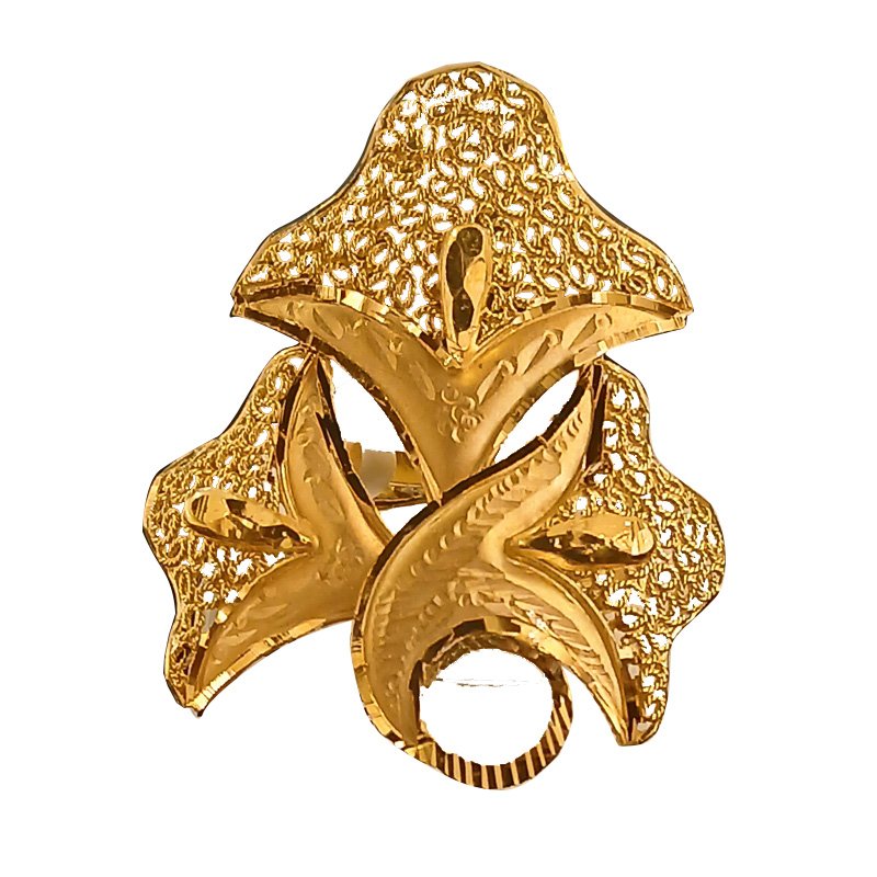 22 KT LADIES GOLD FINGER RING 8