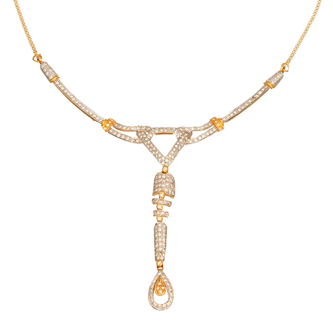 18 KT DIAMOND NECKLACE