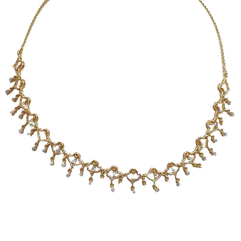 18 KT DIAMOND NECKLACE 7