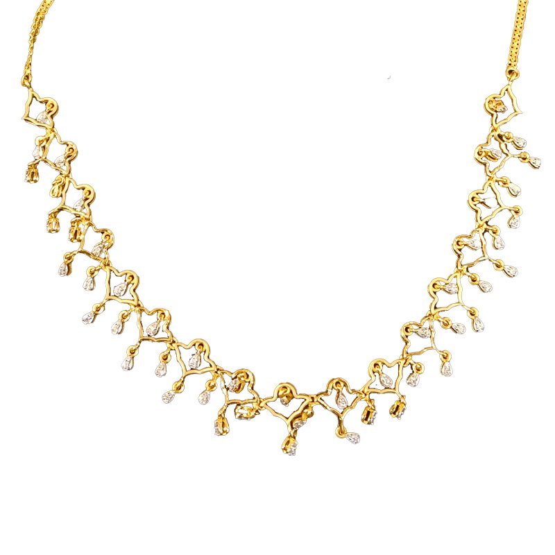 18 KT DIAMOND NECKLACE 7