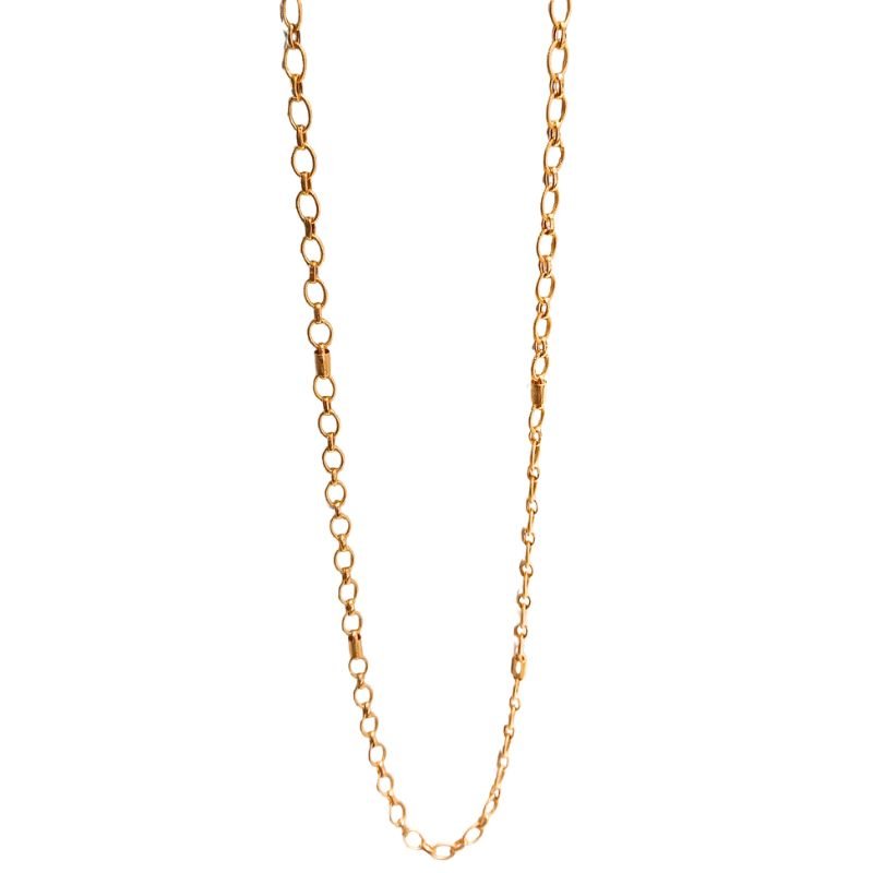 22 KT OVAL CABLE LINK CHAIN