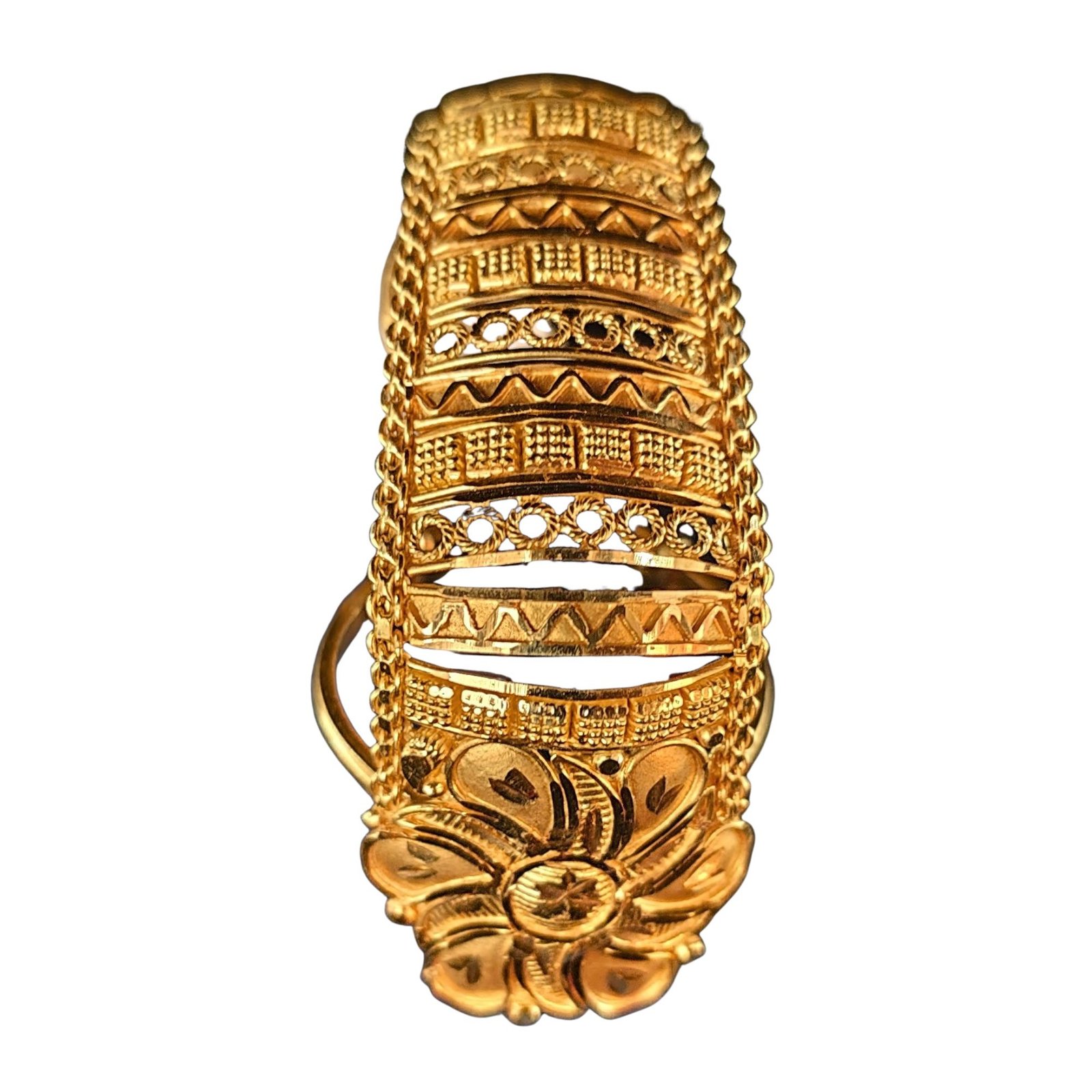 22 KT LADIES GOLD FINGER RING 14