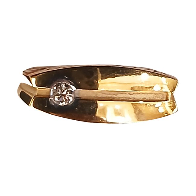 18 KT GENTS DIAMOND FINGER RING 3