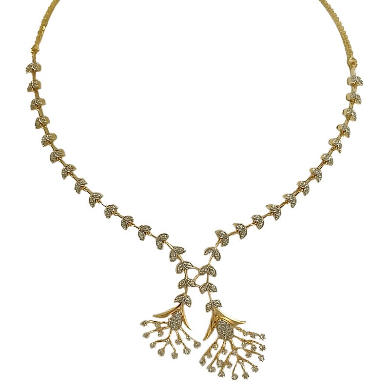 18 KT DIAMOND NECKLACE 12