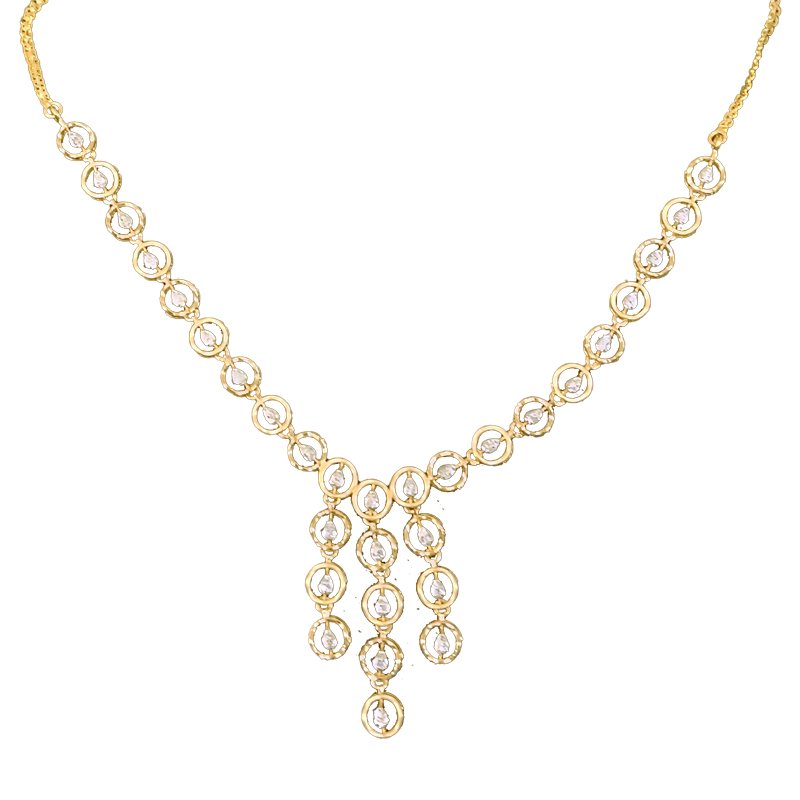 18 KT DIAMOND NECKLACE 9
