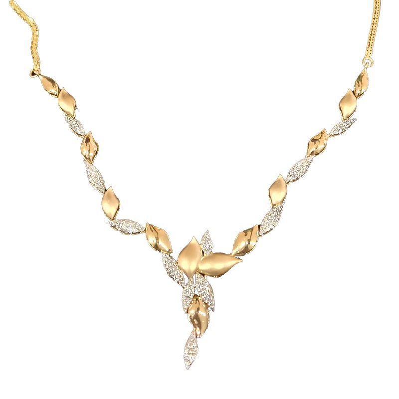 18 KT DIAMOND NECKLACE 8